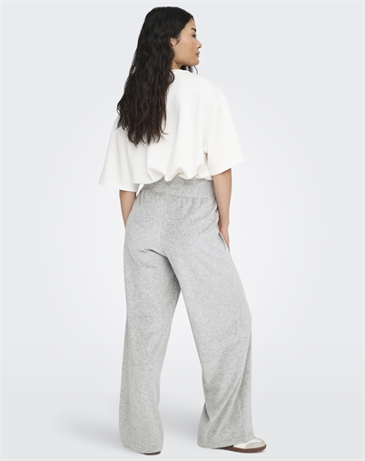 JDY - JDYVida Velvet Bukser - Light Grey Melange